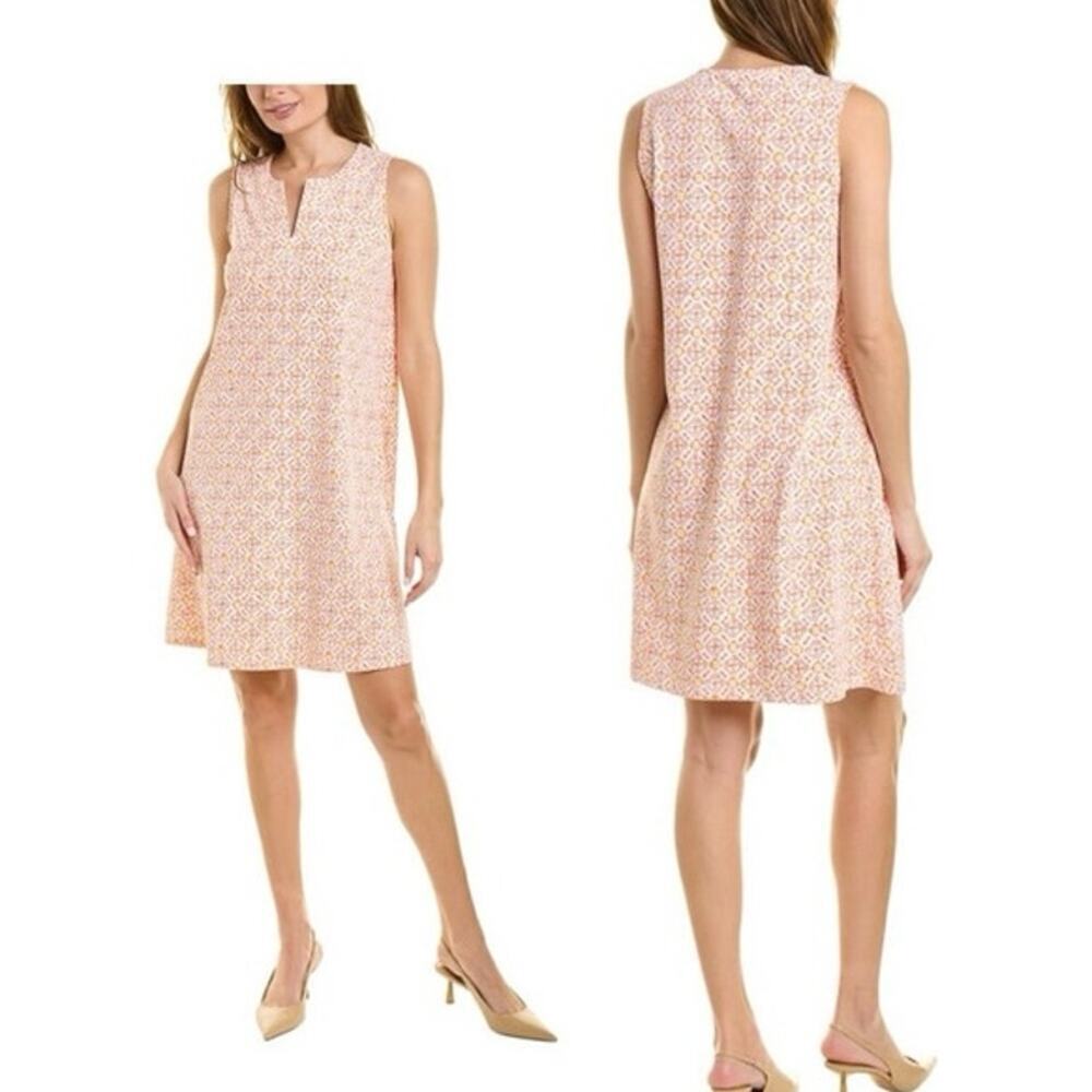 J.Mclaughlin Ellison Shift Mini Dress Size Small Catalina Cloth Stretch Casual